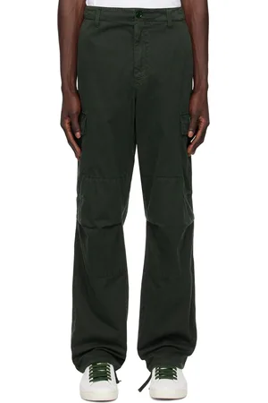Dolce & Gabbana Green Garment-Dyed Cargo Pants