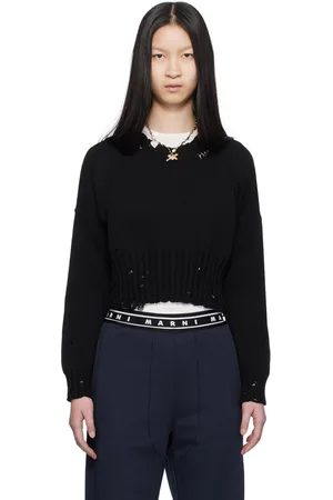 Marni Black Dishevelled Sweater