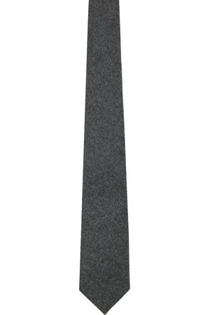 Bottega Veneta Gray Light Wool Flannel Tie