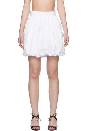 Dolce & Gabbana White Balloon Miniskirt