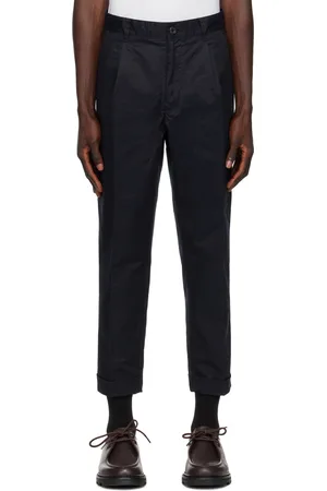 Beams Navy 1 Pleat 80/3 Trousers
