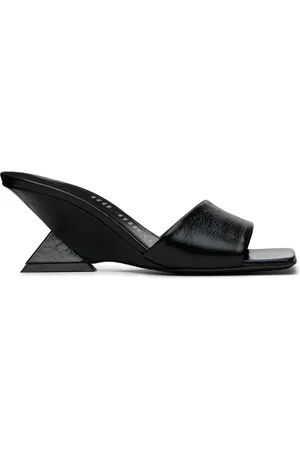 The Attico Black Cheope Mules