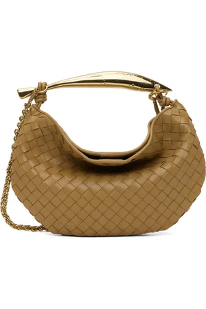 Bottega Veneta Tan Sardine With Chain Bag