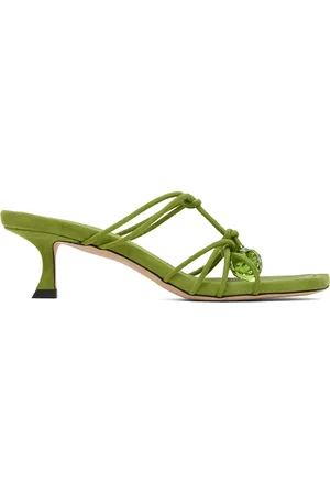 Jimmy Choo Green Jemma 50 Mules