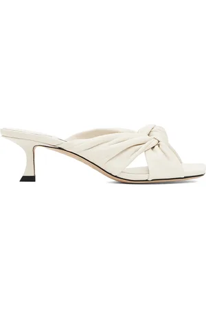Jimmy Choo White Avenue 50 Mules