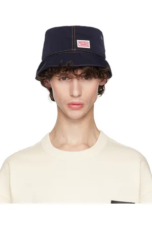 Bottega Veneta Navy Tech Nylon Bucket Hat