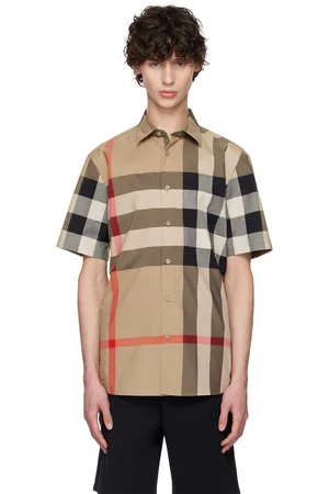 Burberry Beige Check Shirt