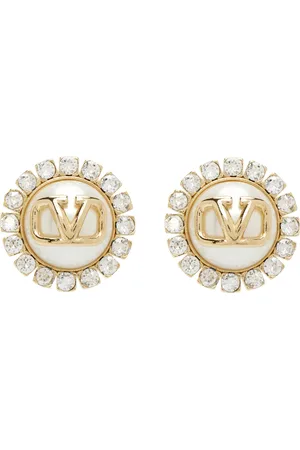 VALENTINO GARAVANI Gold VLogo Signature Metal & Resin Earrings