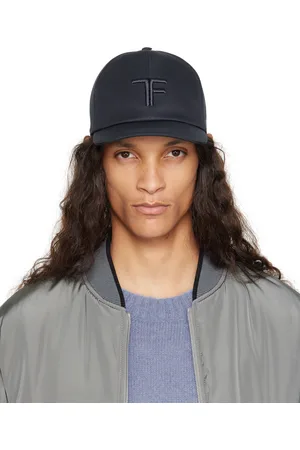 Tom Ford Canvas & Smooth Leather Cap