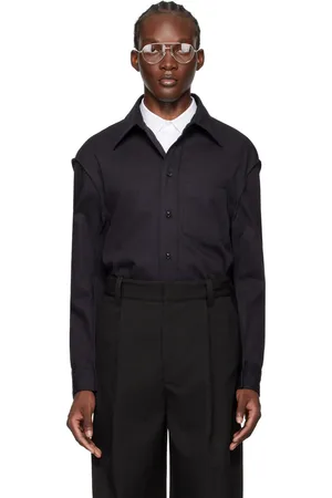 Bottega Veneta Navy Button-Up Shirt