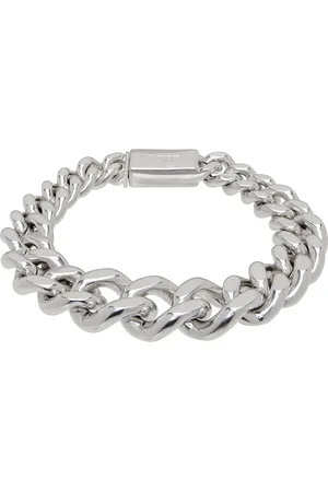 Jil Sander Silver Curb Chain Bracelet