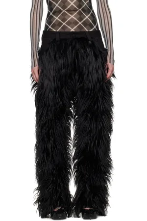 Paula Canovas Del Vas Faux-Fur Jeans