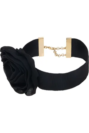 BLUMARINE Black Rose Choker