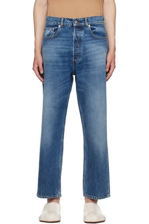 J.W.Anderson Blue Cropped Straight Leg Jeans