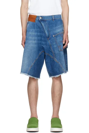 J.W.Anderson Blue Twisted Denim Shorts