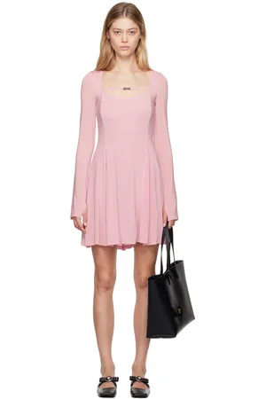VERSACE Pink Flared Minidress