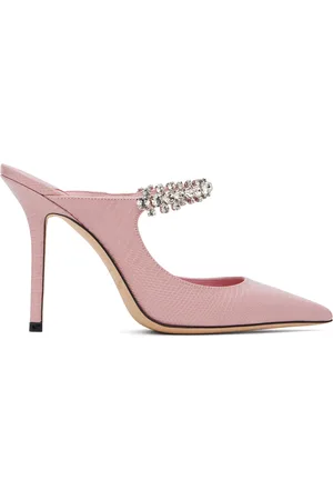 Jimmy Choo Pink Bing 100 Mules