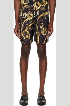 VERSACE Black Chromo Couture Shorts