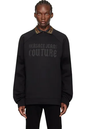 VERSACE Black Appliqué Sweatshirt