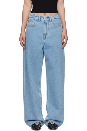 Rohe Blue Low Waist Wide Leg Jeans