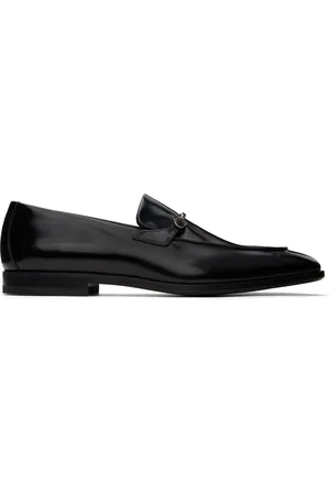 Salvatore Ferragamo Black Gancini Ornament Loafers