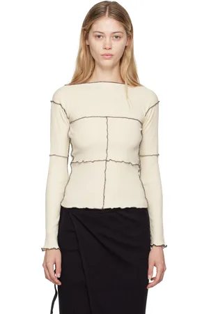 Baserange Off-White Cinder Long Sleeve T-Shirt