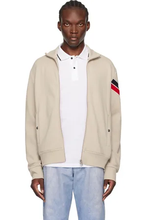 Moncler Beige Zip Up Track Jacket