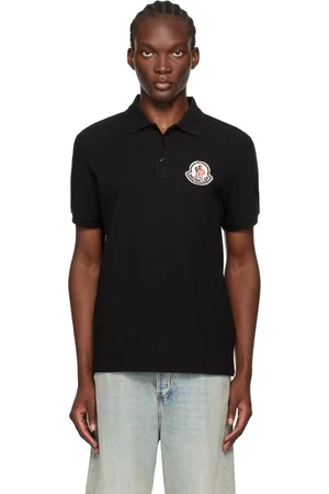 Moncler Black Logo Patch Polo