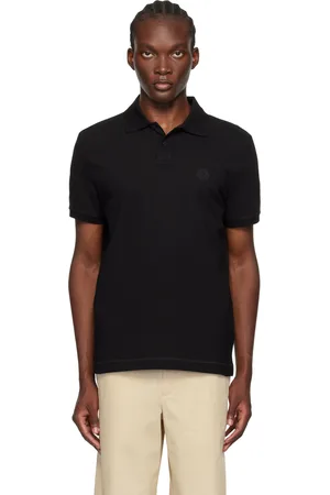 Moncler Black Logo Patch Polo