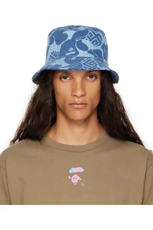 BAPE Blue Asia Camo Denim Bucket Hat