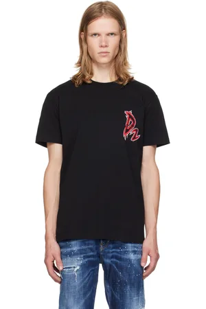Dsquared2 Black Devil Print T-Shirt