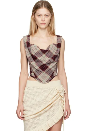 Vivienne Westwood Red & Gray Sunday Tank Top