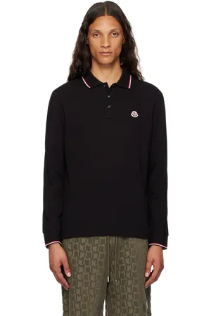 Moncler Black Logo Patch Polo