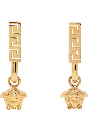 VERSACE Gold Medusa Head Earrings