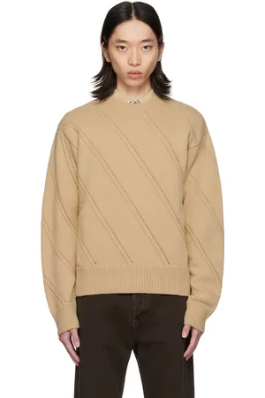 Salvatore Ferragamo Beige Virgin Wool Sweater