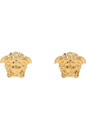VERSACE Gold Medusa Head Earrings
