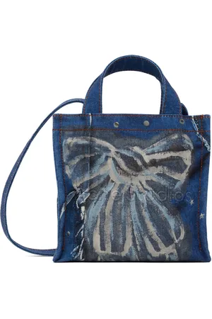 Acne Studios Blue Logo Mini Tote