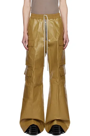 Rick Owens Tan Porterville Cargobelas Cargo Pants