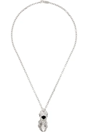 Balenciaga Silver Keyholder Thin Cargo Necklace