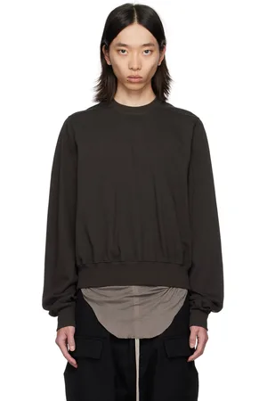 Rick Owens Gray Porterville Crewneck Sweatshirt