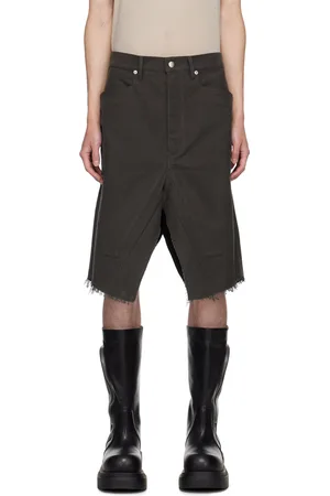Rick Owens Gray Porterville Slivered Skirt
