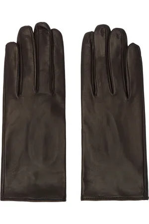DRIES VAN NOTEN Brown Soft Leather Gloves