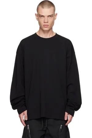 DRIES VAN NOTEN Black Oversized Long Sleeve T-Shirt
