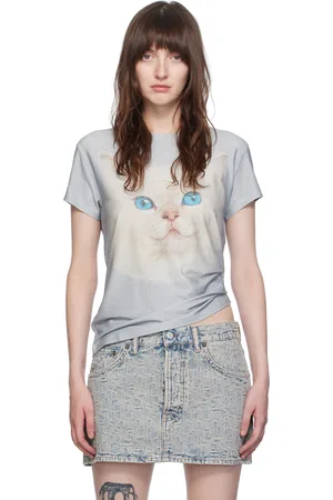 Acne Studios Blue Printed T-Shirt
