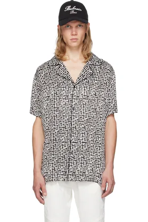 Balmain Black & White Monogram Shirt