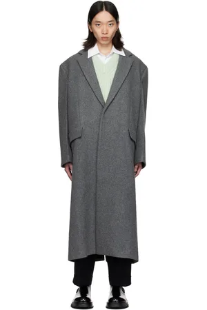 Jil Sander Gray Wool Coat