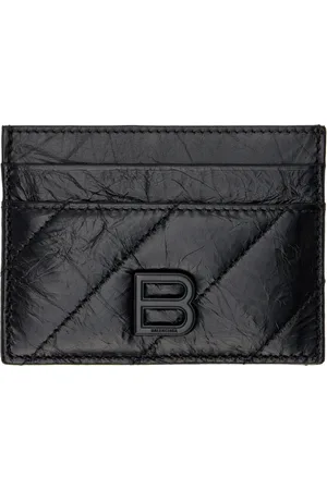 Balenciaga Black Crush Card Holder