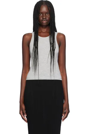 ÉTERNE Gray Fitted Tank Top