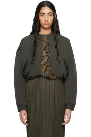 Cecilie Bahnsen Khaki Ubon Bomber Jacket
