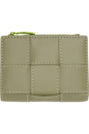 Bottega Veneta Green Cassette Small Bi-Fold Wallet